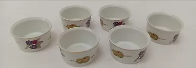 Buy Royal Worcester Evesham Sauce Pots X6 Porcelain Tableware Made In England 8cm • 9.99£