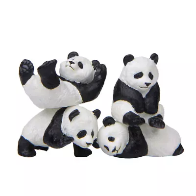 Buy  4 Pcs Animal Decoration Resin Ornaments Elegant Panda Cake Decorating To Bake • 8.88£