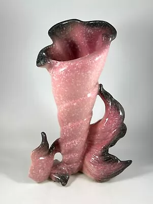 Buy Vintage Hull Ebb Tide Angel Fish & Shell Vase Pink MCM Collectible Art Pottery • 28.83£