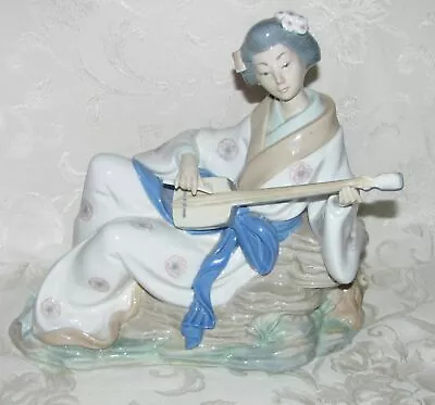 Buy Nao Lladro Porcelain Figurine Geisha Playing Samisen Oriental Melody • 158.52£