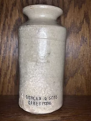 Buy J . Duncan & Son Liverpool Stoneware Jar  • 15£