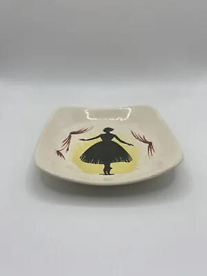 Buy Wade England 50s Ballet Dancer White Yellow Black Trinket Dish Pot Tray 1950’s • 7.99£