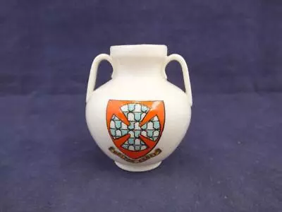 Buy Vintage Goss Crested Ware Roman Vase - Bolton Abbey. • 9.96£