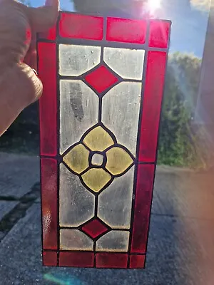 Buy Stunning Art Deco Floral Stained Glass Window Panel • 25£