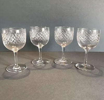 Buy Crystal Glasses X 4  Party Posh Shots Sherry Liqueur Stemware • 12£