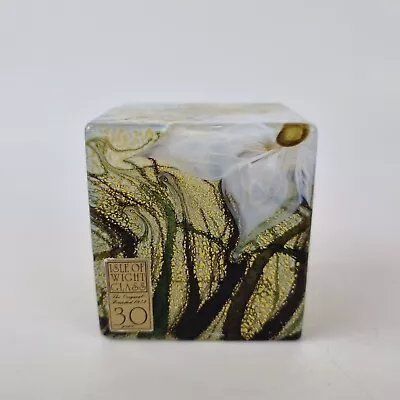 Buy Timothy Harris Signed Isle Of Wight Studio Glass Paperweight With Flowers • 119£