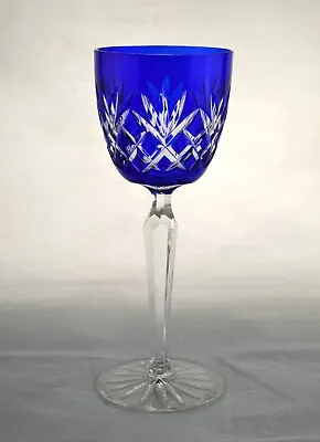 Buy Vintage Bohemia / Bohemian Crystal Wine Hock Glass - 19.9cms (7-3/4 ) Tall • 24.50£