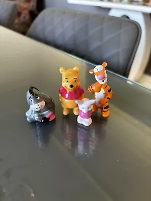 Buy 4 Disney Bone China Winnie The Pooh Miniature Figurines • 10.41£