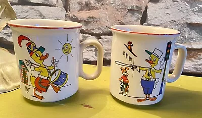 Buy Vintage/Retro-Child’s Mugs X 2 Made In Romania-9cm • 10£