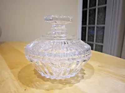 Buy Old Vanity Cut Glass Bowl With Lid • 4.50£