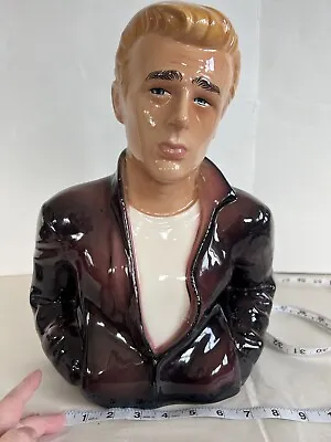 Buy James Dean Ceramic Figurine Bust 15” Painted W/Glossy Finish Clay Art • 94.72£