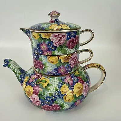 Buy Royal Winton Julia Grimwades China Stacked Teapot For One Made In England • 283.94£