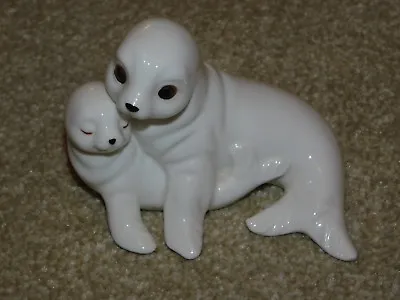 Buy Royal Osborne Bone China Mother & Baby Seal Figurine • 14.99£