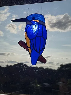 Buy Hand Crafted, Stained Glass Kingfisher Suncatcher • 30£