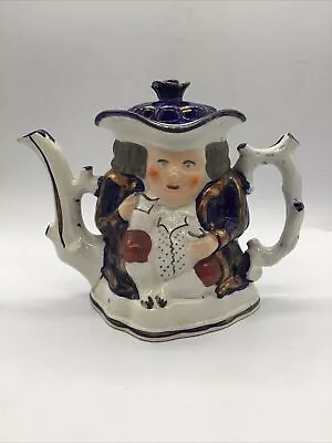 Buy Rare Antique ALLERTONS Pottery, Large Double Faced Toby Jug Teapot C.1912 • 10£