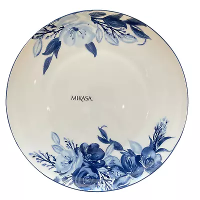 Buy Mikasa Darcy Blue & White Floral Bone China 11 Dinner Plates Set Of Four New • 67.24£