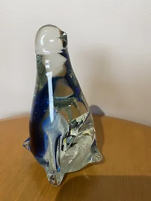 Buy 1950s Murano Glass Penguin Paperweight Figurine With Babies Inside Blown Glass • 19.99£