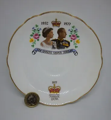 Buy Regency Saucer Queens Silver Jubilee 1952-1977,Fine Bone China,Made In England • 6.49£