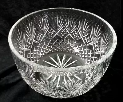 Buy Crystal Fruit Trifle Bowl Very Heavy Large Cut Glass • 40£