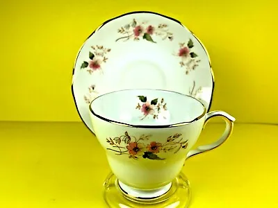 Buy Duchess Glen Bone China White Floral Teacup & Saucer Set Made In England • 26.81£