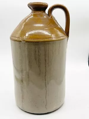 Buy Vintage Stoneware Flaggon With Handle Pottery Home Decor • 29.99£
