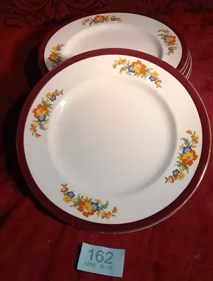 Buy Set Of 6 Alfred Meakin Dinner Plates Floral • 9.99£
