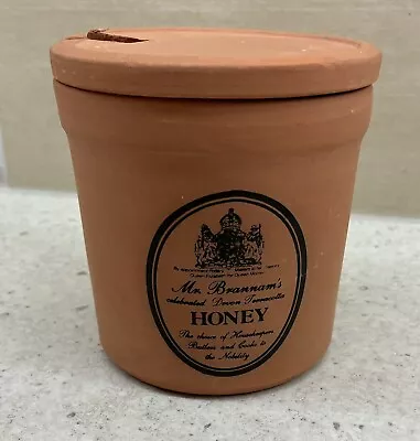 Buy Mr Brannam’s Pottery Terracotta Honey Pot Canister Jar & Lid Vintage Rare • 8.95£