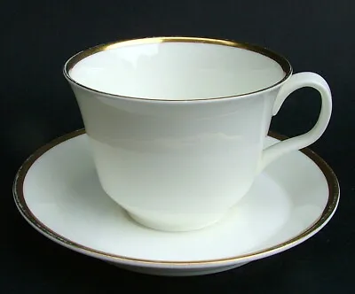 Buy Minton Fine Bone China Gold On White Horizon H5252 220ml Tea Cups & Saucers    • 7.50£