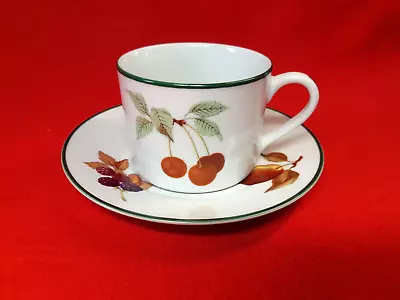 Buy Royal Worcester EVESHAM VALE : Individual Cup & Saucer : Ex Cond • 3.99£