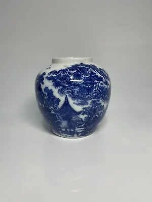 Buy Antique Victoria Ware Ironstone Blue & White Ceramic Vase • 29.99£