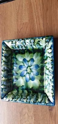 Buy Antique Glazed Rectangular Shaped Dish, Signed And Stamped Embossed • 18£