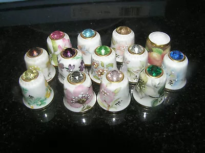 Buy Choose Which Sutherland Thimble With Swarovski Crystal Top All Signed M.e. • 5.95£