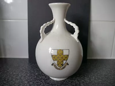 Buy Goss Large Globe Vase  Rushen Abbey  Port Erin  Isle Of Man  Crested China • 17.50£