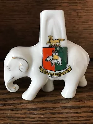Buy Antique Crested China Miniature - Elephant And Castle - Matching Coventry Crest • 5£