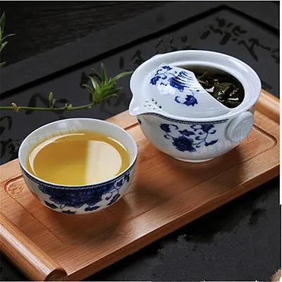 Buy Tea Set Include 1 Pot 1 Cup Elegant Gaiwan Easy Teapot Kettle Porcelain Tea Pot • 11.86£