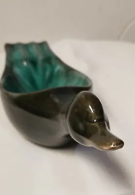 Buy Rare Blue Mountain Art Pottery Canada Duck Ashtray ~ Green Drip Glaze(b3) • 27.76£