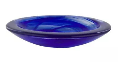 Buy Kosta Boda Atoll Blue Bowl 12 In Vase Glass Crystal Large Heavy Round • 287.03£
