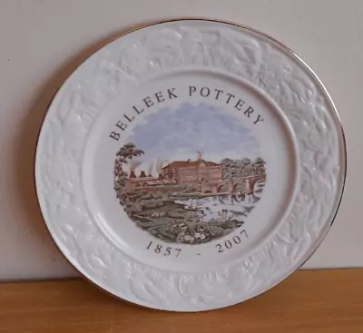 Buy Belleek Pottery 150th Anniverary Plate 1857-2007  12 Mark  Numbered 153/250 Rare • 52.99£