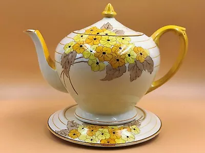 Buy Art Deco Crown Ducal Breedon Design Teapot & Stand. 2 Pint. 4011. • 225£