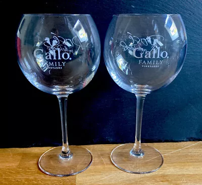Buy Pair Of (2) Gallo Rose On The Rocks Wine Large Balloon Glass Bowl Goblet New • 19.99£
