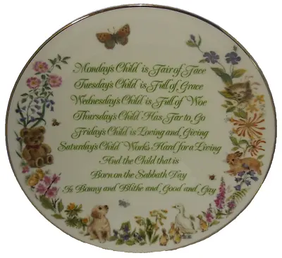 Buy A Child's Blessing Poem Plate.Pam Cooper.Royal Worcester Crown Ware.Boxed & Cert • 11.95£