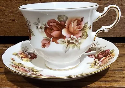 Buy Queen Anne Tea Cup And Saucer Roses Set Bone China F472 Teacup Patt No 8541 • 11.45£