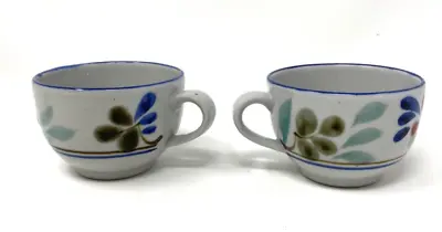 Buy Highland Stoneware 2 TEACUPS Traditional Floral Tea Cup Mug Flower Scotland • 38.43£