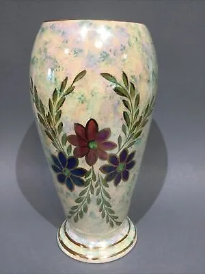 Buy J Fryer Ltd Oldcourt Ware Hand Decorated Luster Vase • 9.95£