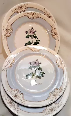 Buy 4x Queens Fine China Redoutes Roses Salad Plates RHS England • 24.95£