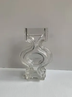 Buy Finnish Riihimäen Lasi Glass 'Emma' Vase By Helena Tynell D1968 Clear • 146.23£