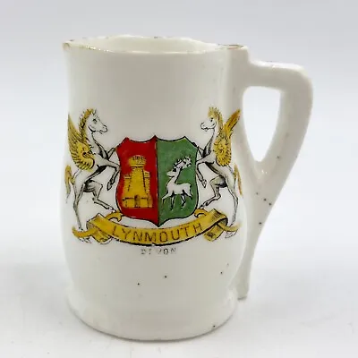 Buy Vintage Fenton Crested China Heraldic Souvenir Model Of Jack - Lynmouth Crest • 5£