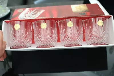 Buy 4 X Chantilly Whisky Lowball Glasses Lead Crystal NEW Boxed By Crystal De France • 22£