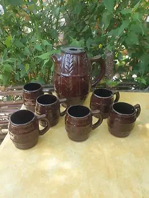 Buy Vintage Old Antique Stoneware Pottery Barrel • 36£