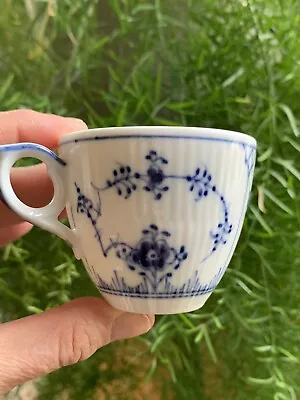 Buy Vintage Royal Copenhagen Bone China Coffee Cup #298 Half Lace Fluted Fairycore • 28.39£
